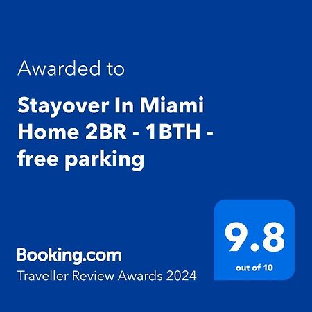 Stayover In Miami Home 2Br - 1Bth - Free Parking Exterior photo